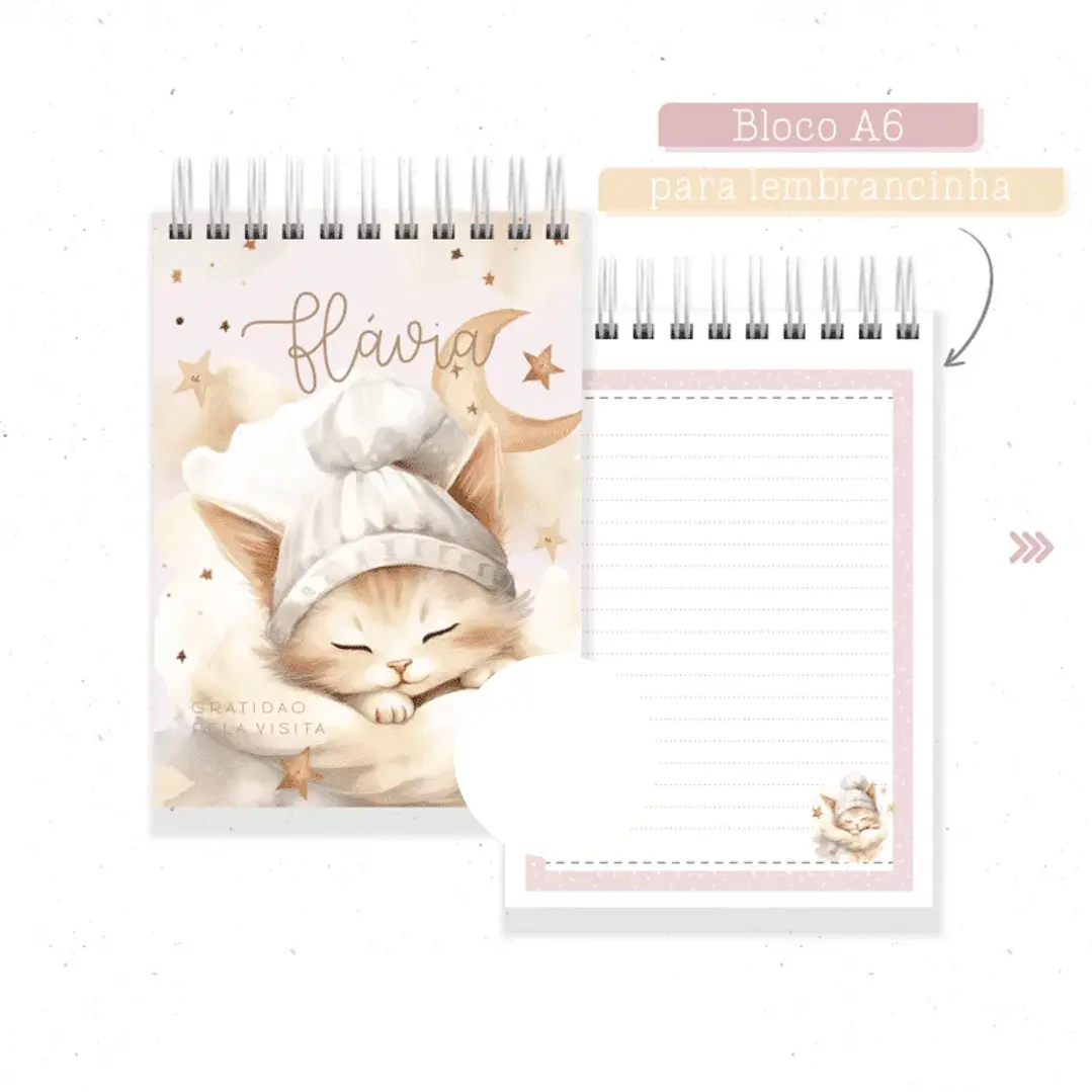 Arquivo Encadernação Gatinha Rosa  3