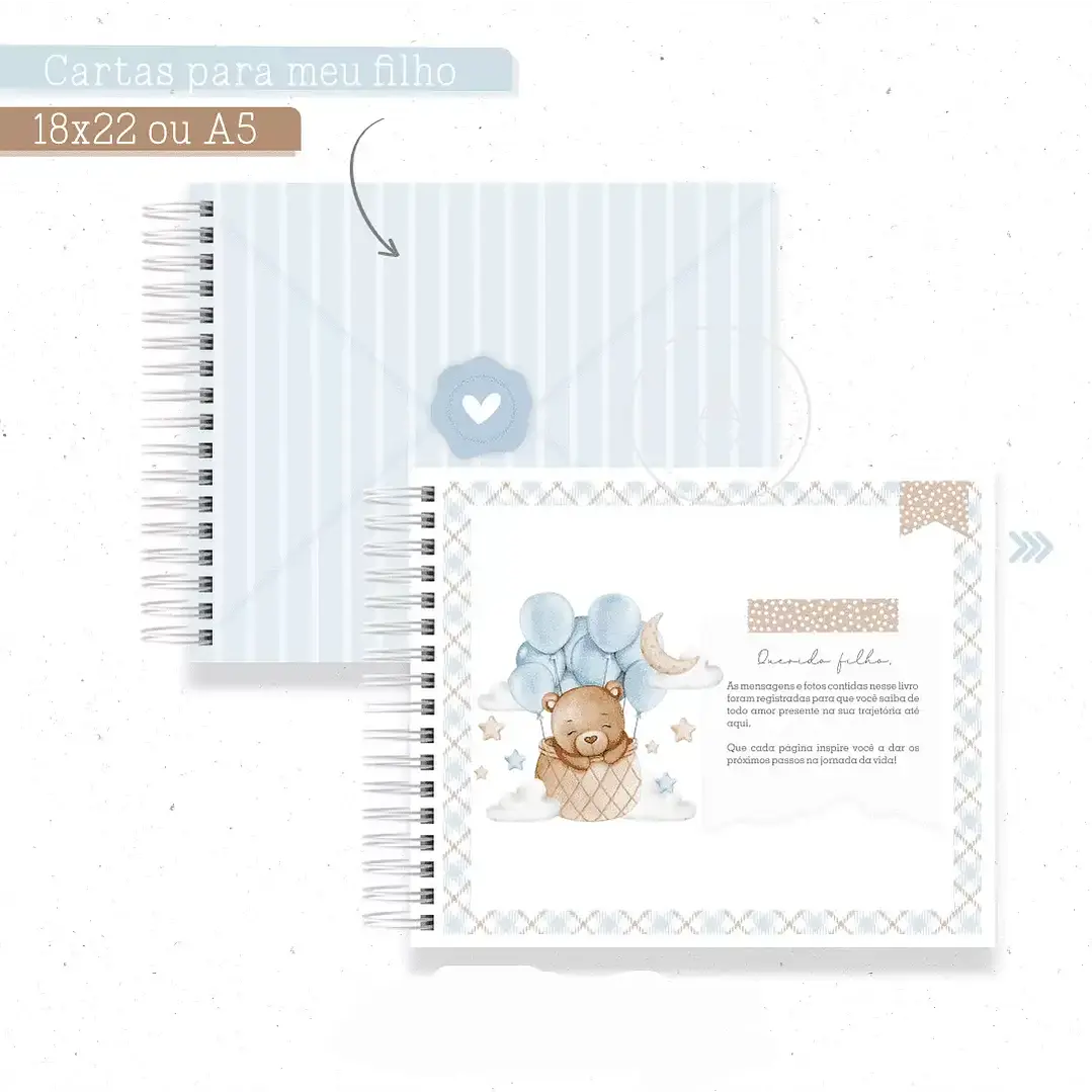 ARQUIVO COMBO BABY BEAR BLUE ENCADERNAÇÃO  4