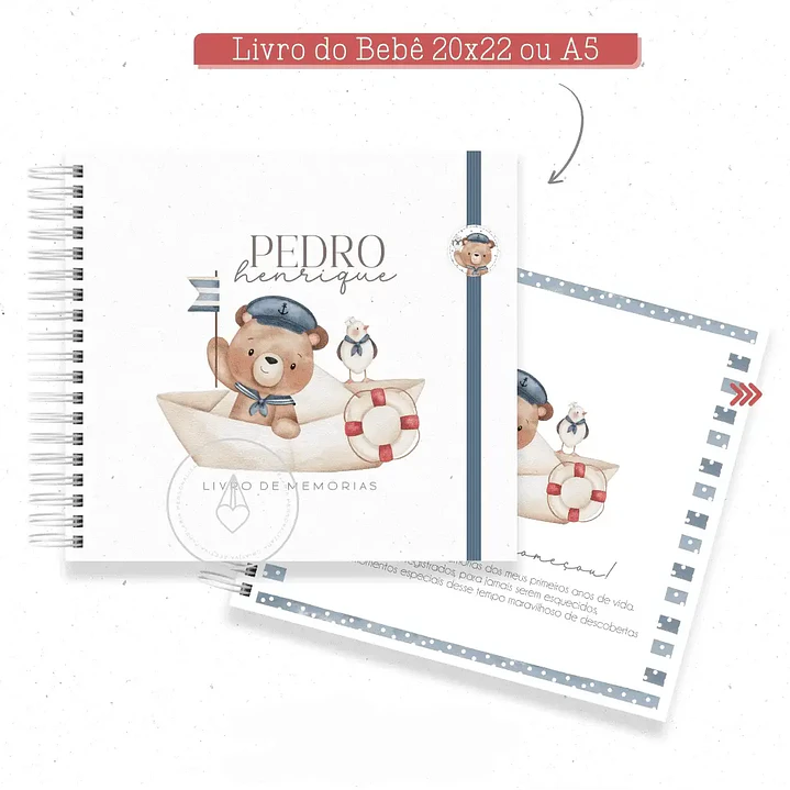 ARQUIVO COMBO BABY URSINHO MARINHEIRO ENCADERNAÇÃO  3