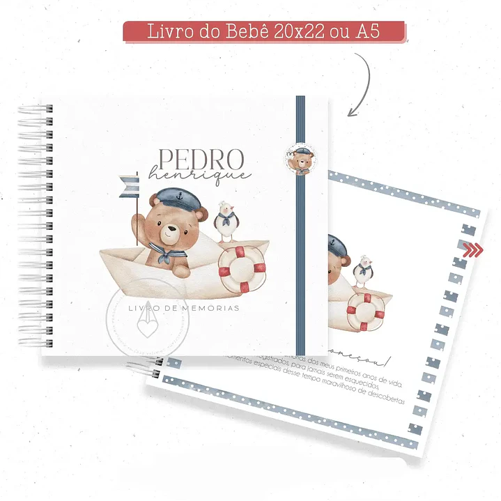 ARQUIVO COMBO BABY URSINHO MARINHEIRO ENCADERNAÇÃO  7