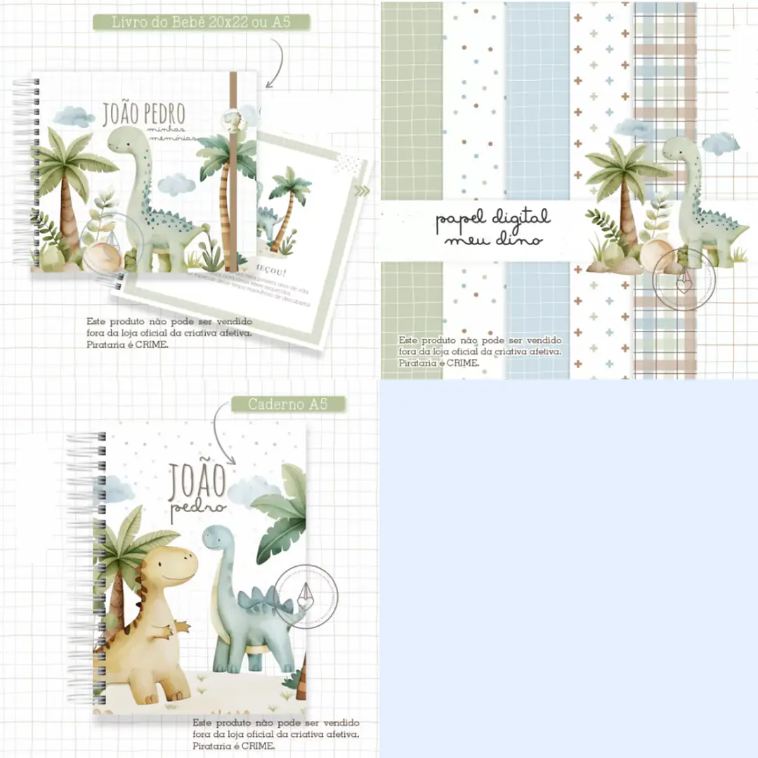 Arquivo Encadernação Baby Combo Meu Dino  1