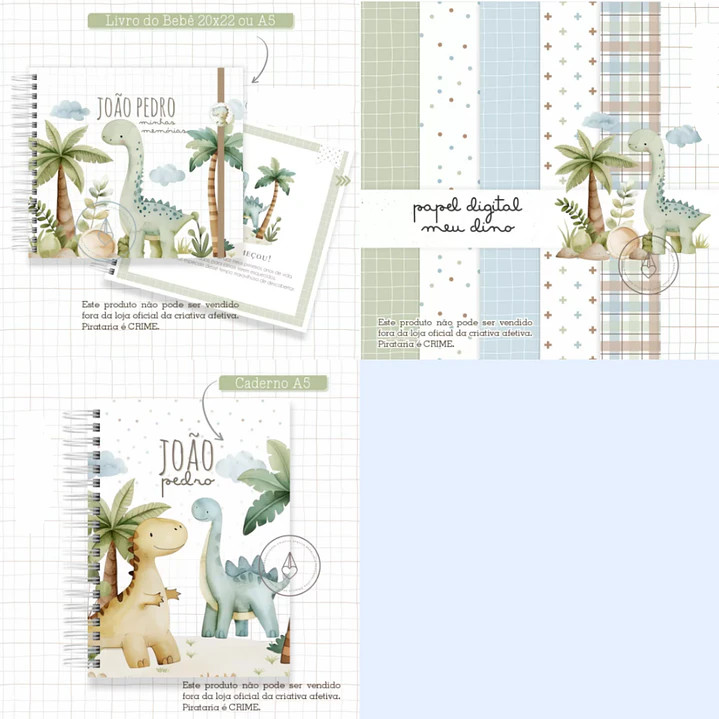 Arquivo Encadernação Baby Combo Meu Dino  1