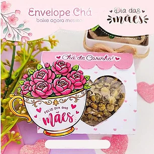 Arquivo Dia das Mães Envelope Chá 