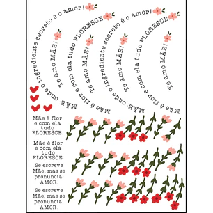 Arquivo Dia das Mães DTF UV Pires Folha A4