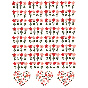 Arquivo Dia das Mães DTF UV Flores Folhas A4