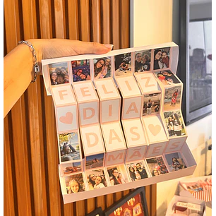 Arquivo Dia das Mães Caixa Cascata de Fotos 