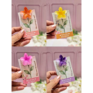 Arquivo Dia das Mães Card Presilha Flor 4cm