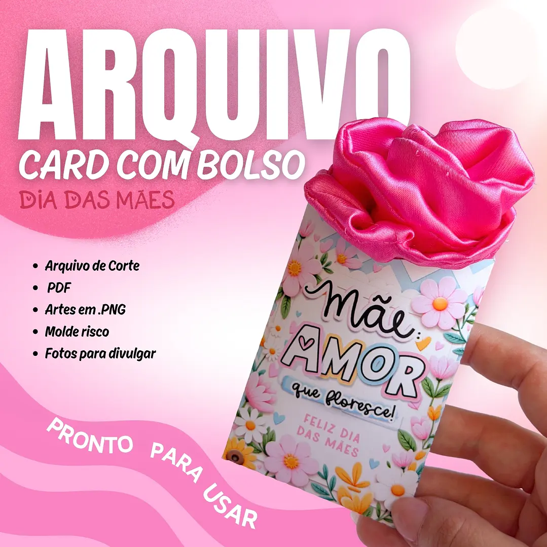 Arquivo Dia das Mães Card com Bolso  1