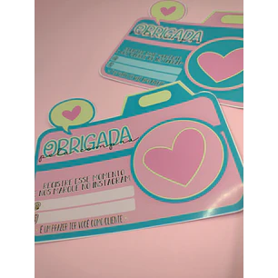 Arquivo de Corte Cartão Agradecimento Modelo de Câmera 