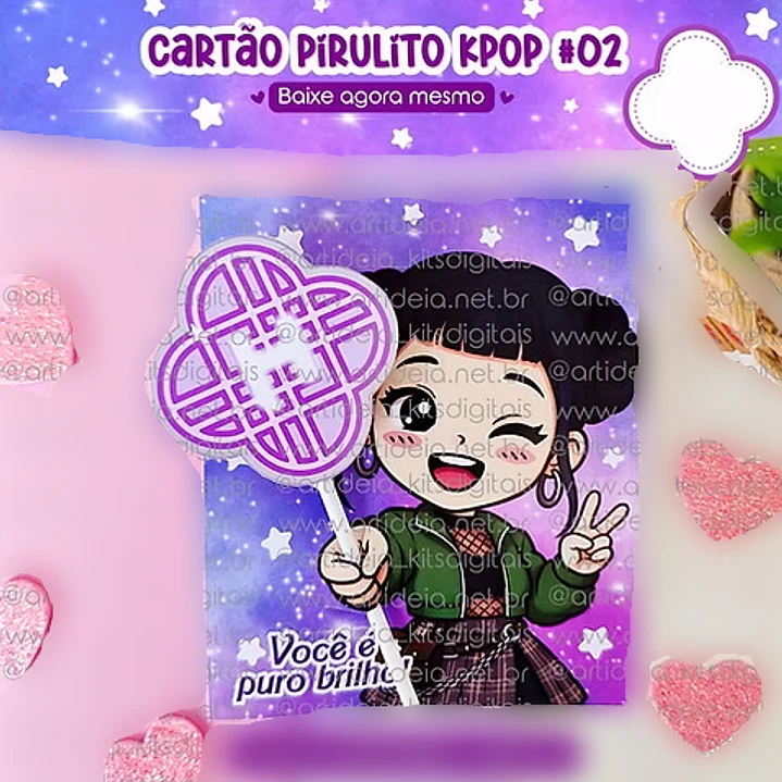 Arquivo Card Pirulito Guerreiras do Kpop 2 1