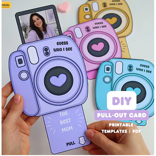 Arquivo Dia das Mães Card Máquina Fotográfica 