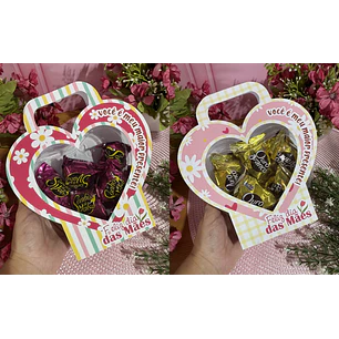 Arquivo Dia das Mães Cinta Coração de Acetato 