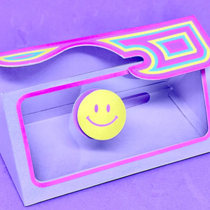 Arquivo Caixa Triangular com Visor e Trava Deslizante  1