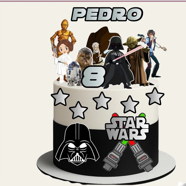 Arquivo Topo de Bolo Star Wars  1