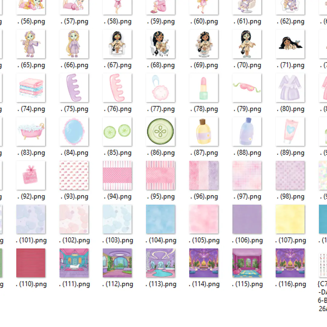 Kit Digital Spa Princesas 2