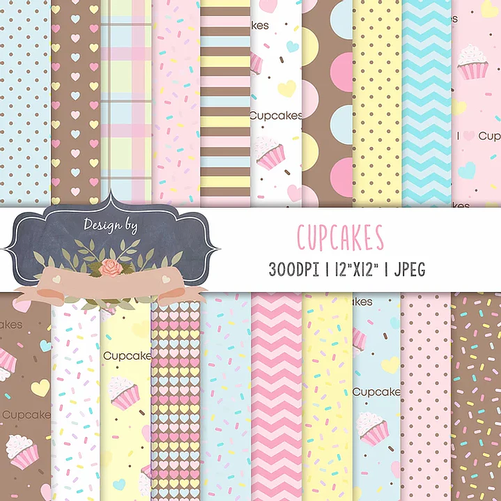 Kit Digital Cupcakes  1