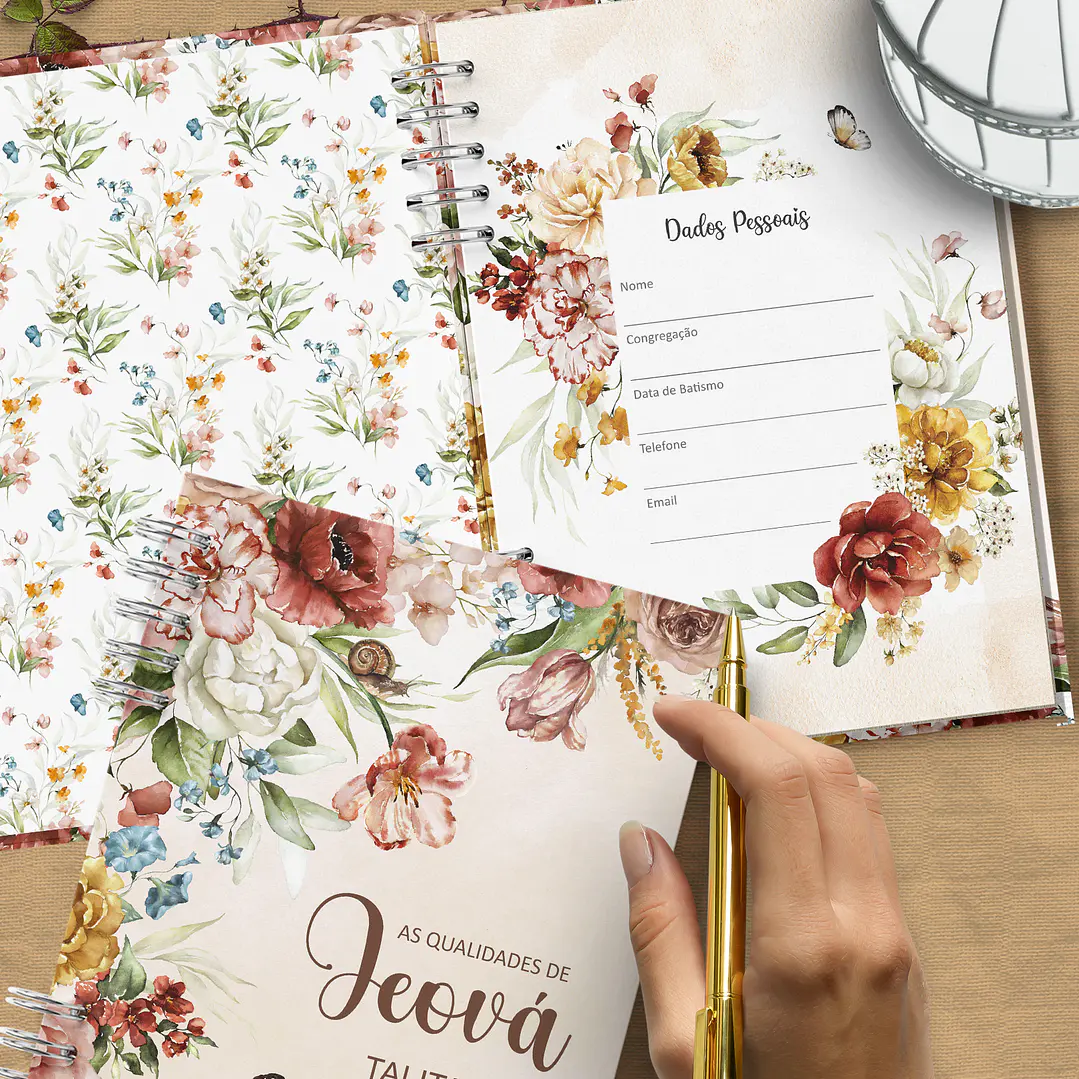 Arquivo Caderno Qualidade de Jeová Floral 1