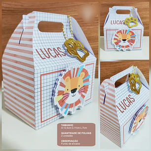 Arquivo de corte maleta leãozinho 