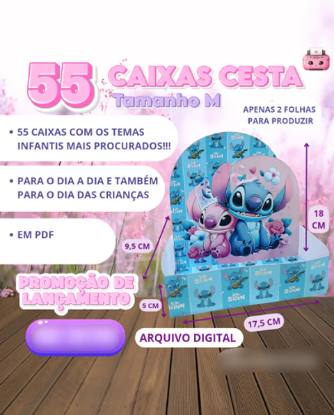 Arquivo Caixa Cesta M Infantil 