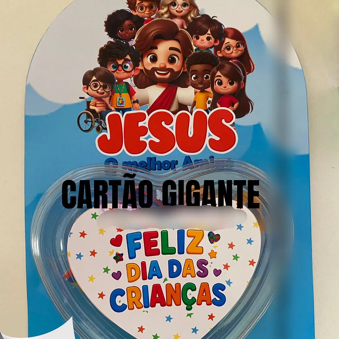 Arquivo Dia das Crianças Cartão Gigante Cristão 1