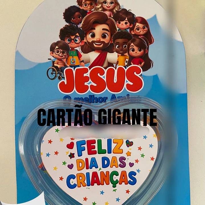Arquivo Dia das Crianças Cartão Gigante Cristão 1