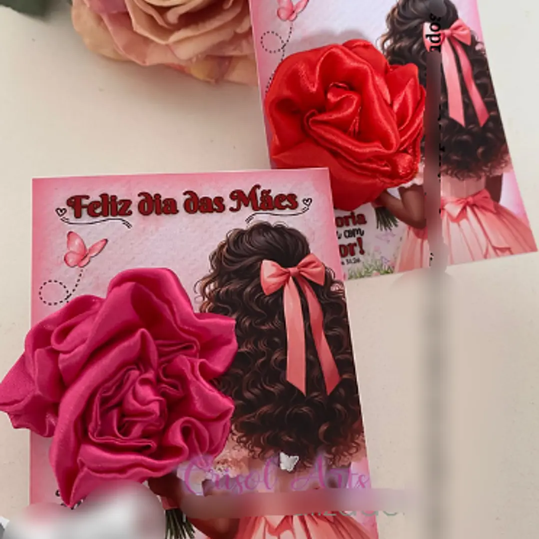 Arquivo Dia das Mães Card Xuxinha de Cetim  1