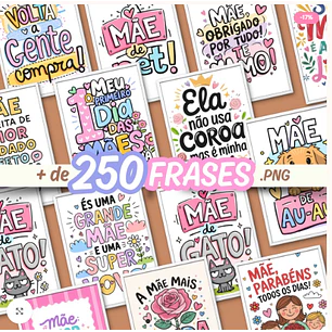Kit Digital Dia das Mães 250 Frases 