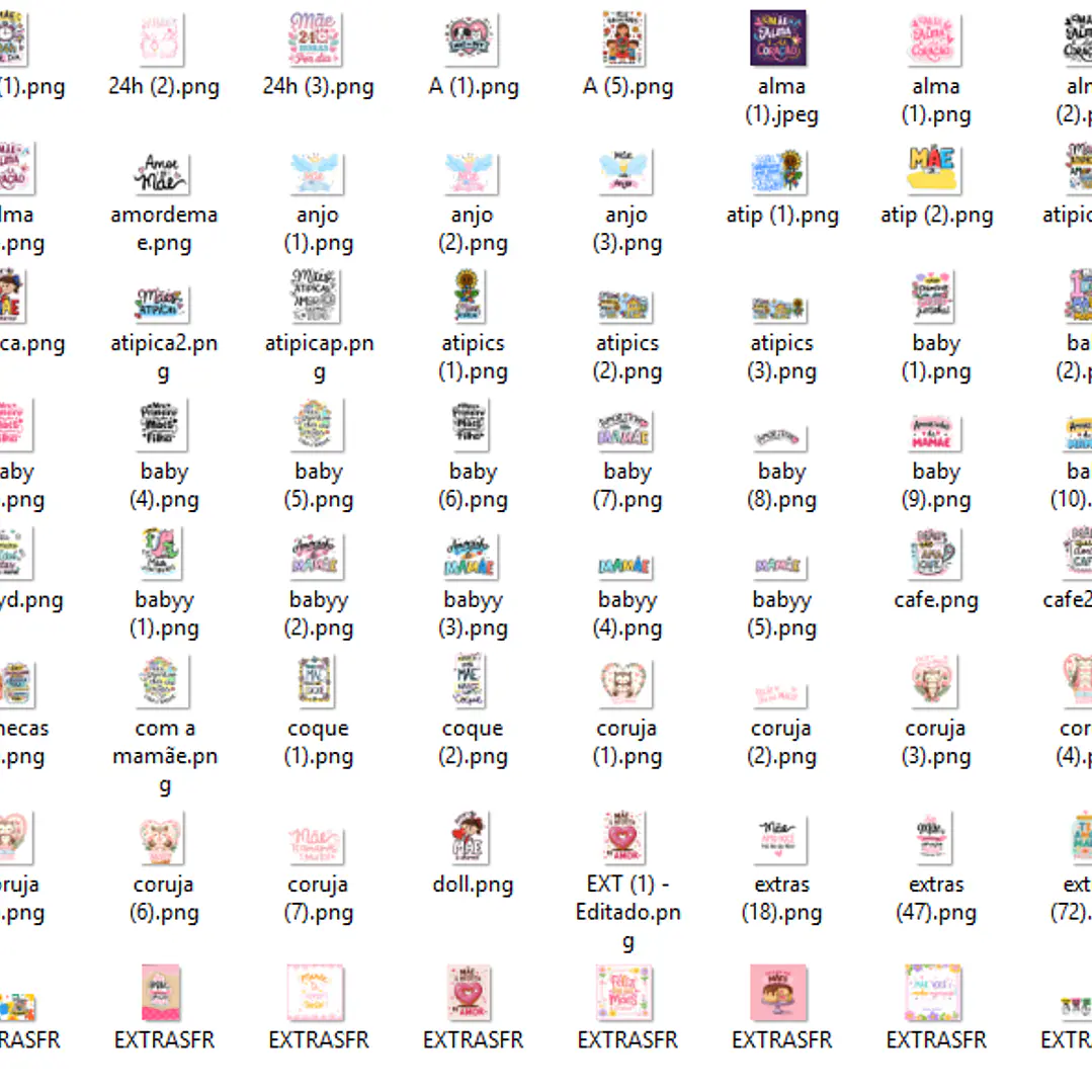 Kit Digital Dia das Mães 250 Frases  2