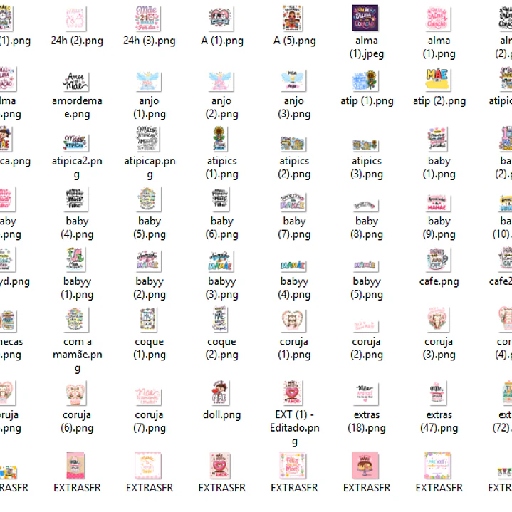 Kit Digital Dia das Mães 250 Frases  2