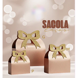 Arquivo Molde Sacola Laço