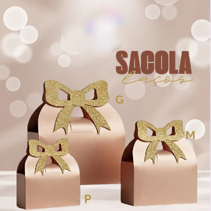 Arquivo Molde Sacola Laço 1