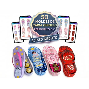 Arquivo Dia das Mães Caixa Chinelo para Bombons 