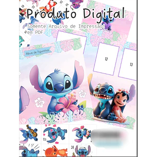 Arquivo Àlbum Figurinhas Stitch 
