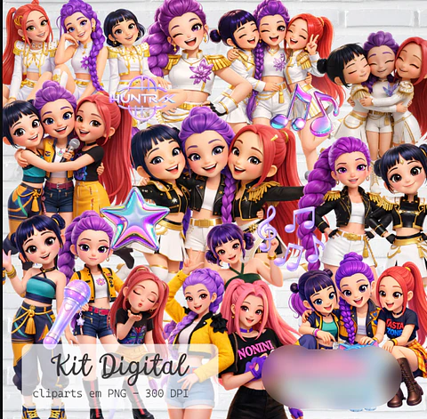 Kit Digital Guerreiras do K-pop 3D