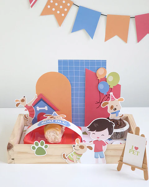 Arquivo Cesta Tema Cachorrinho 