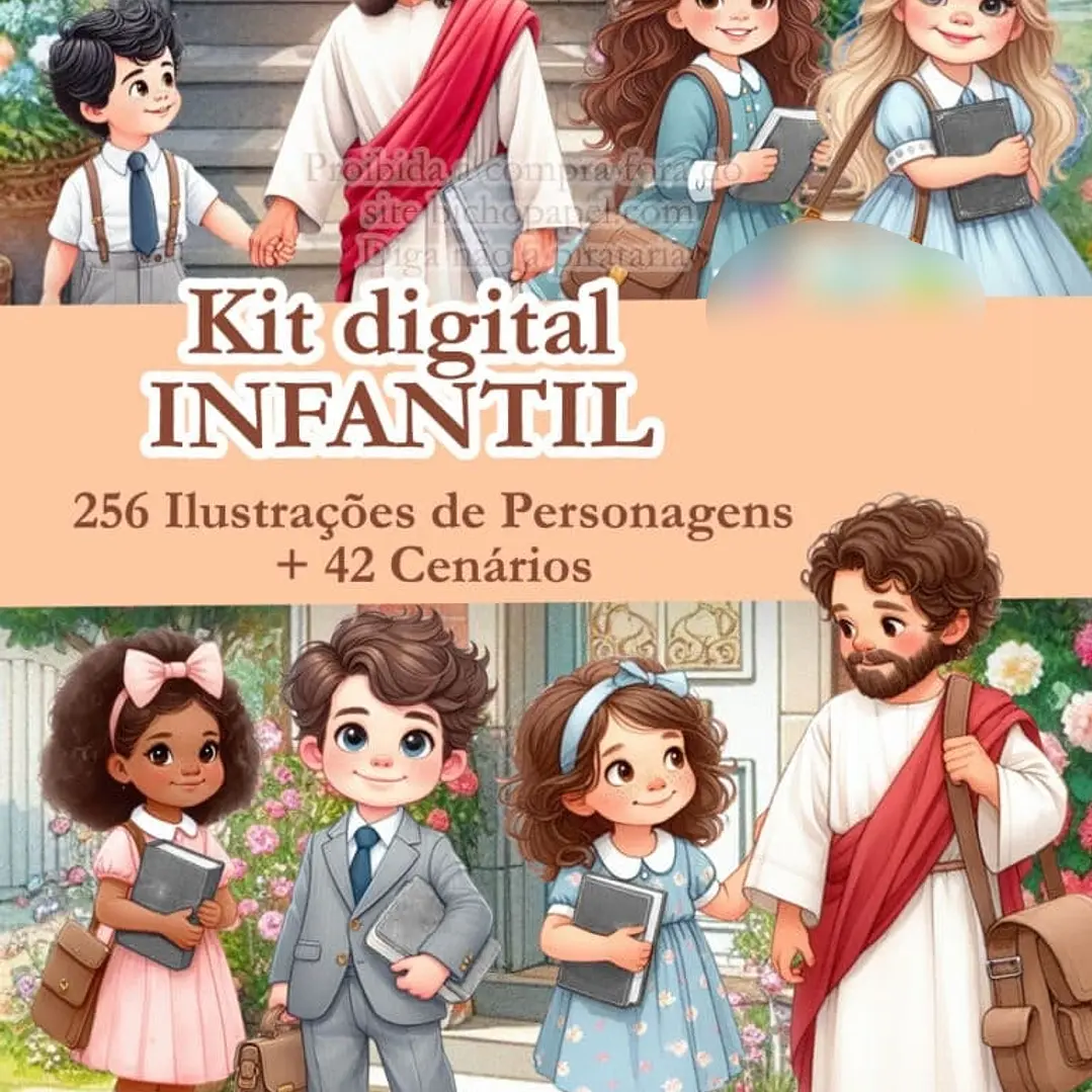 Kit Digital Jesus e as Crianças Infantil  1