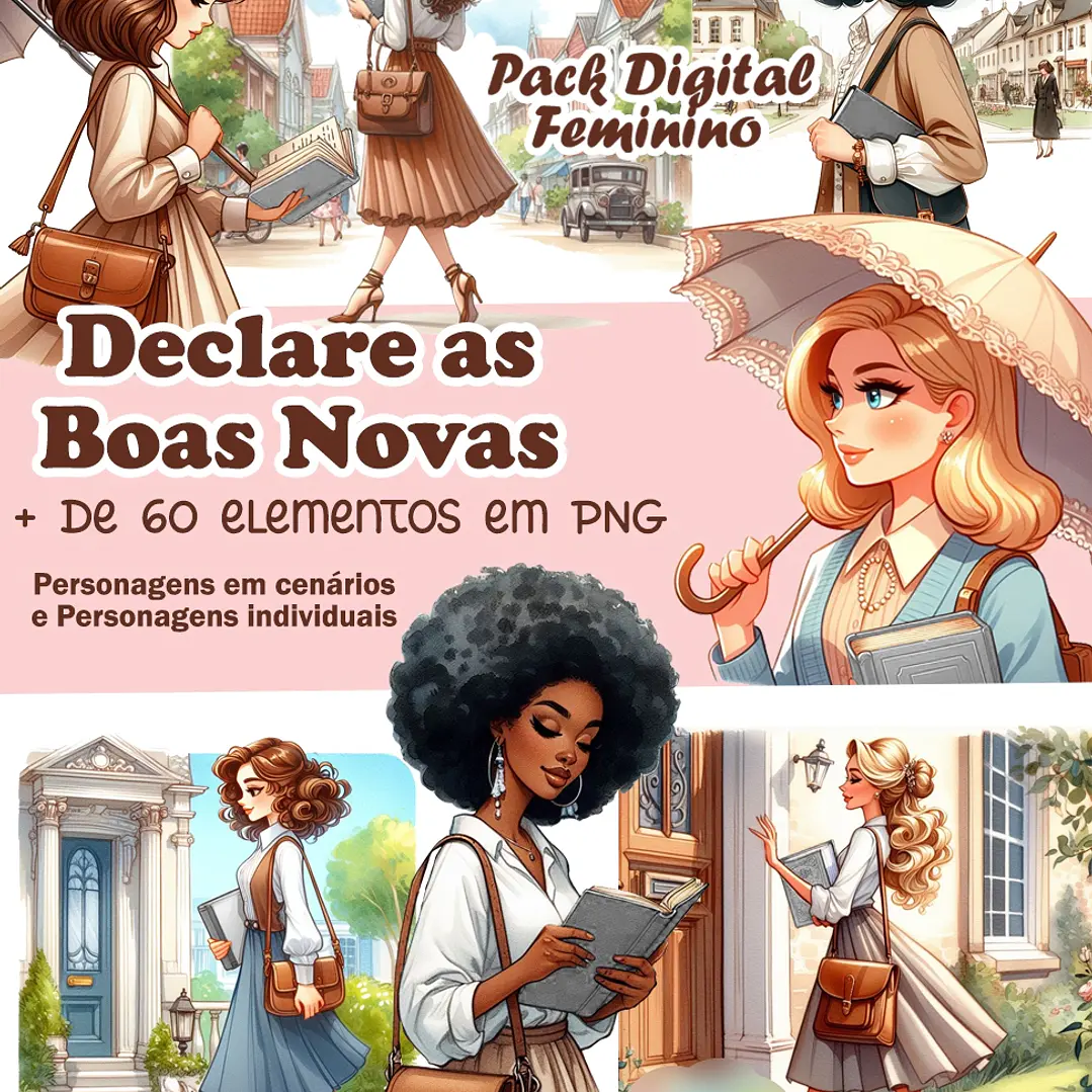 Kit Digital Mulheres JW Declare Boas Novas  1