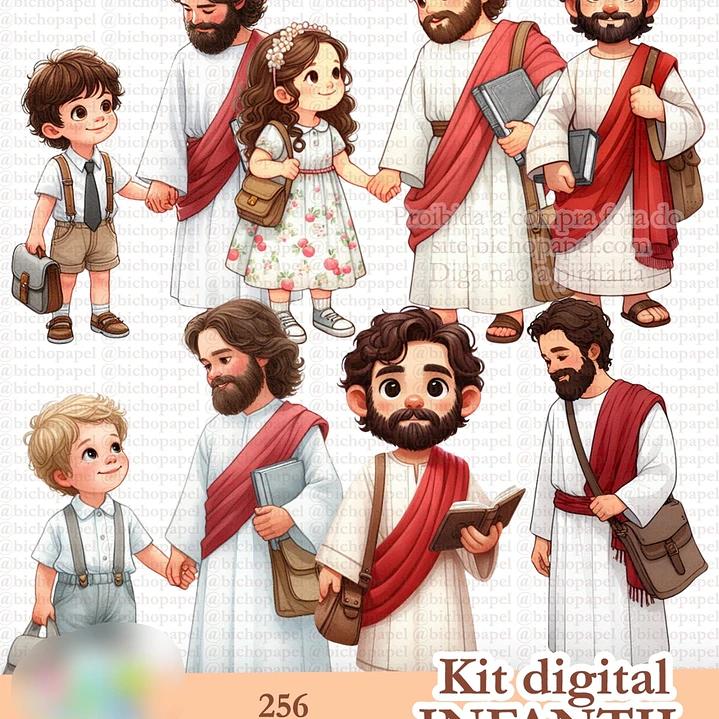 Kit Digital Infantil JW Jesus e as Crianças  3
