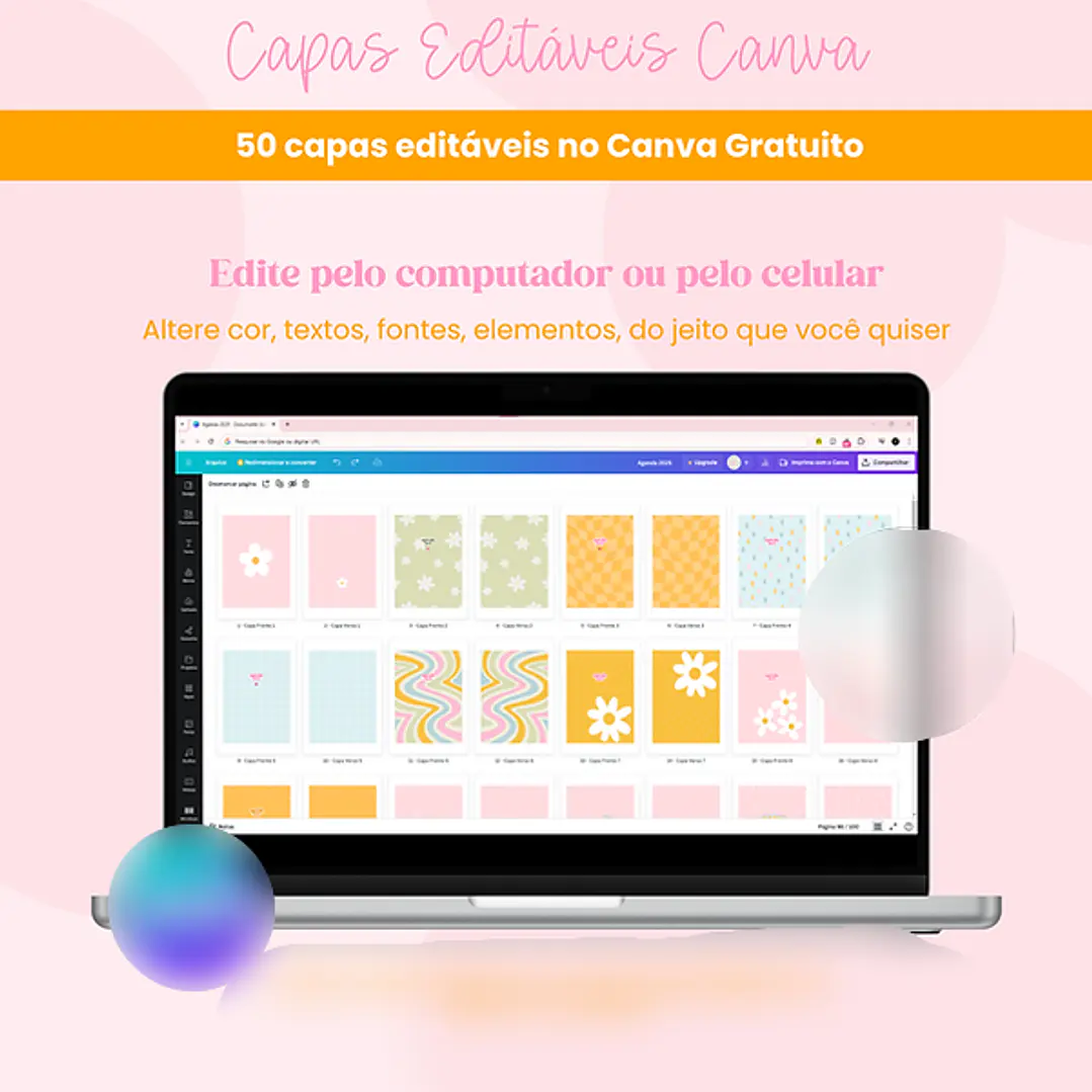 Arquivo Capas Editáveis Canva  3