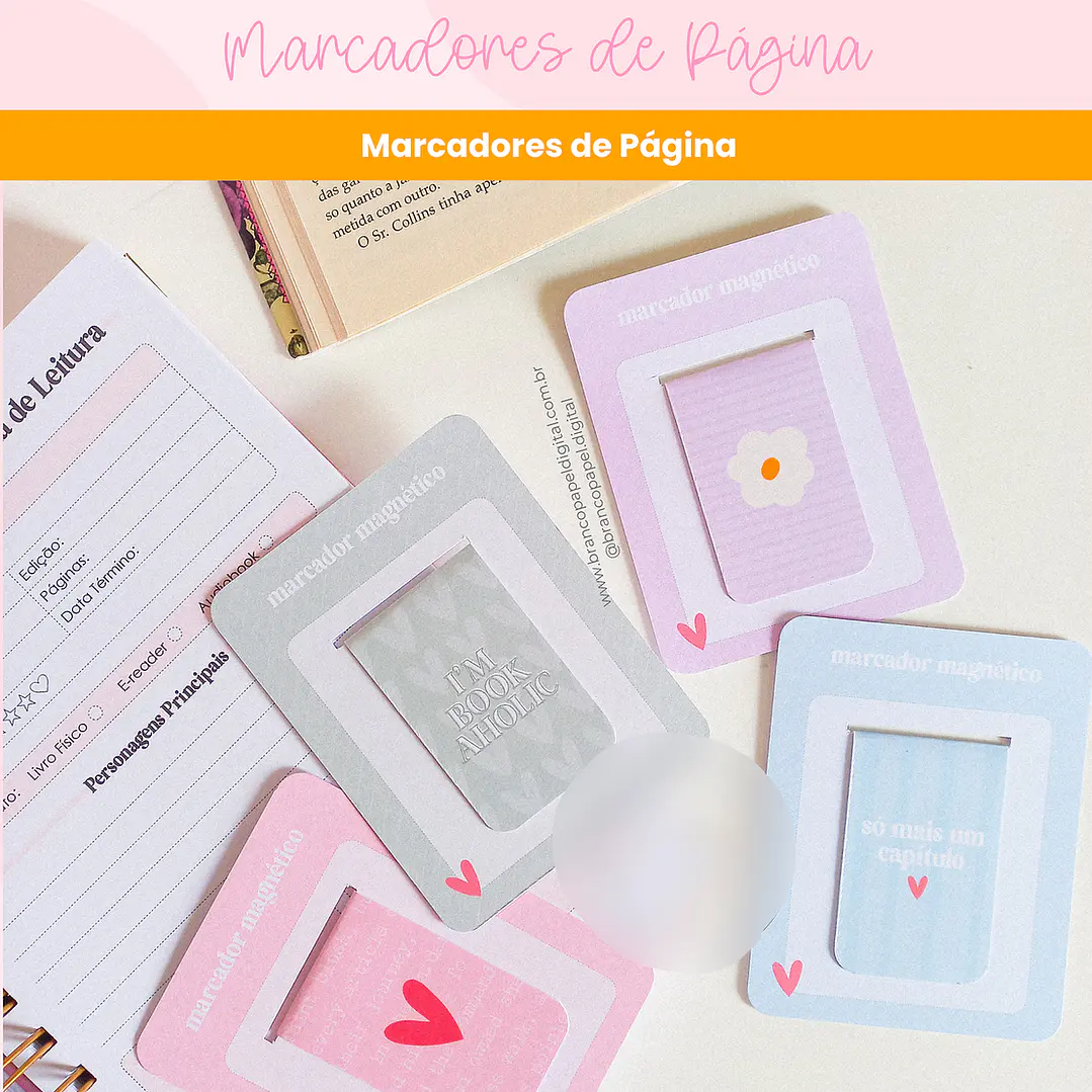 Arquivo Marcadores de Páginas Fofo 1