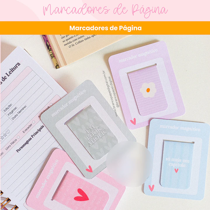 Arquivo Marcadores de Páginas Fofo 1