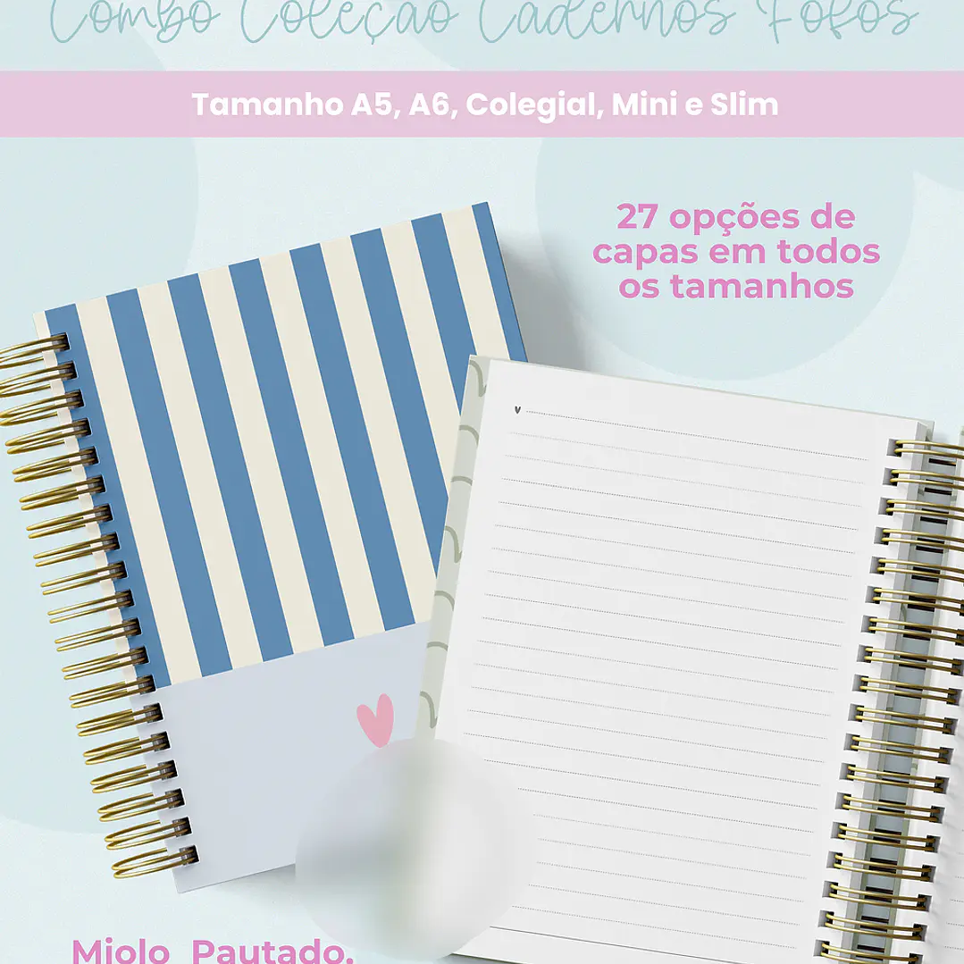 ARQUIVO CADERNOS FOFOS COLEÇÃO COMBOS 1