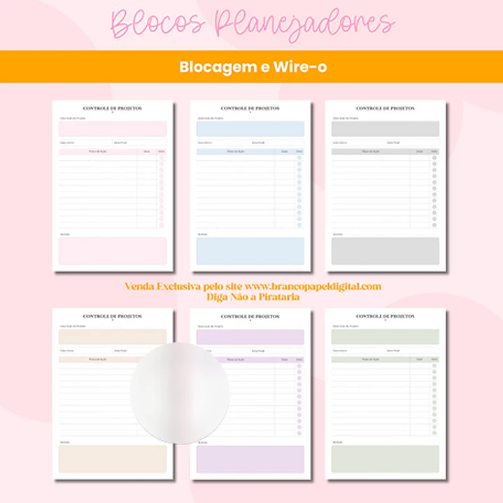 Arquivo Encadernação Planejadores Blocagem e Wire-o 1