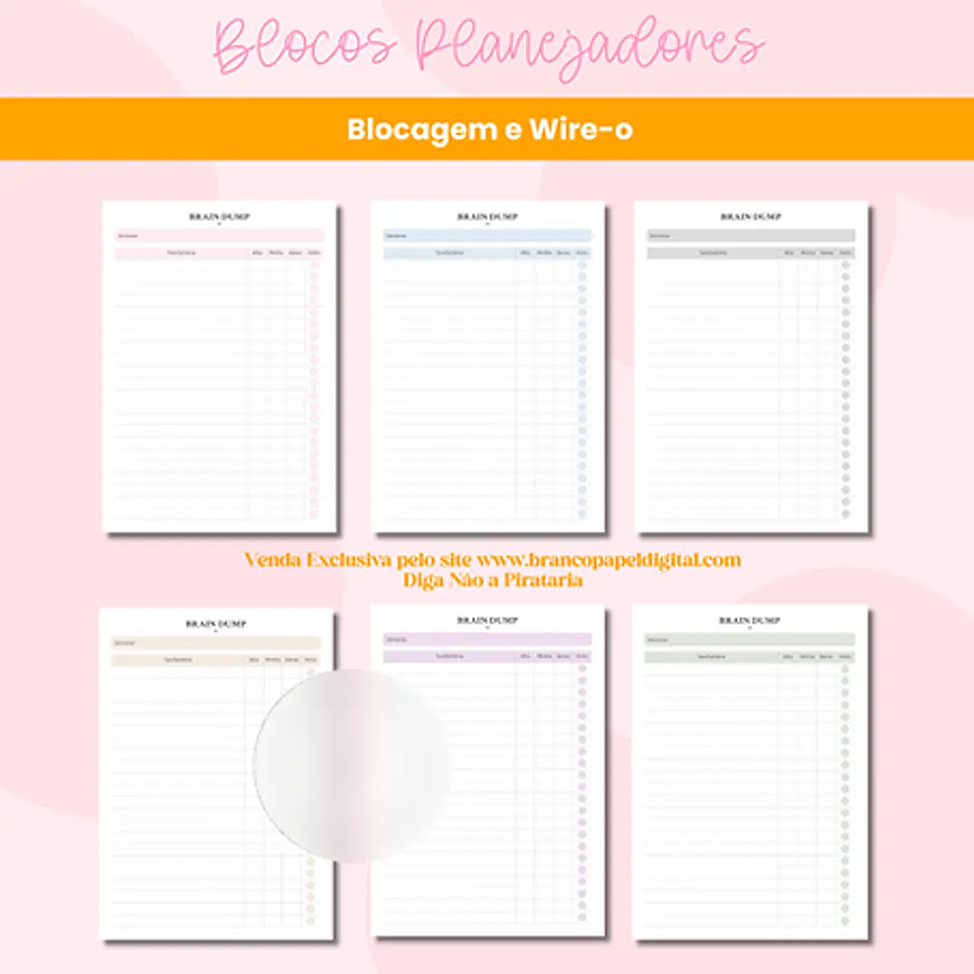 Arquivo Encadernação Planejadores Blocagem e Wire-o 2