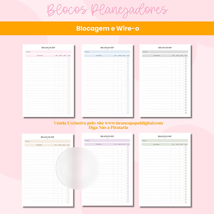 Arquivo Encadernação Planejadores Blocagem e Wire-o 2