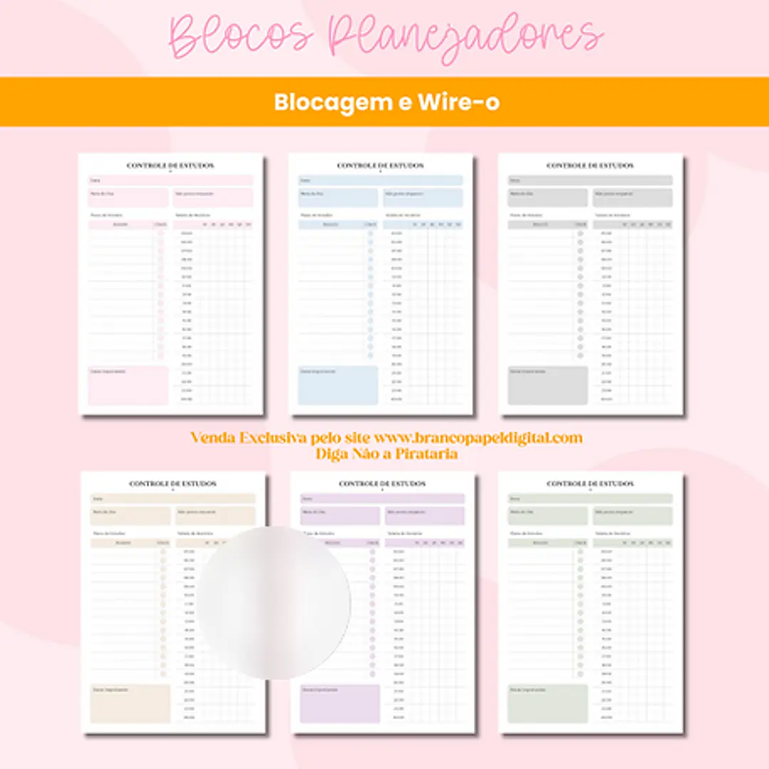 Arquivo Encadernação Planejadores Blocagem e Wire-o 3