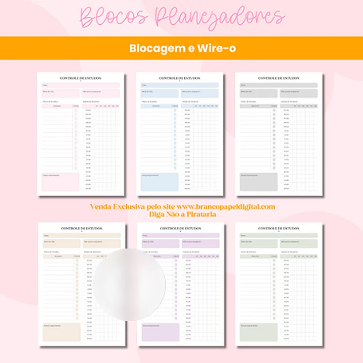 Arquivo Encadernação Planejadores Blocagem e Wire-o 3