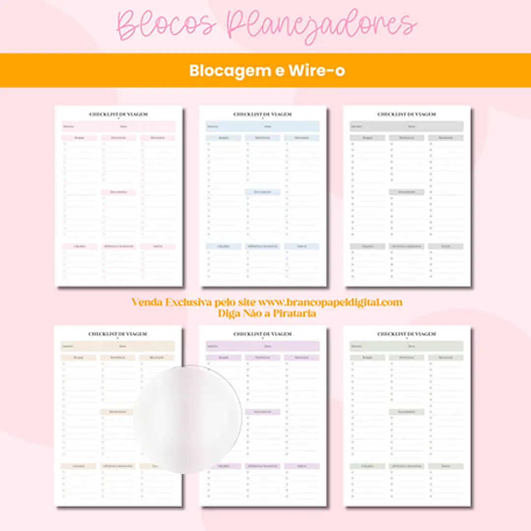 Arquivo Encadernação Planejadores Blocagem e Wire-o 5