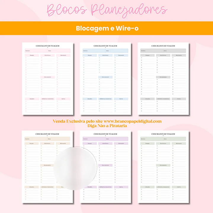 Arquivo Encadernação Planejadores Blocagem e Wire-o 5