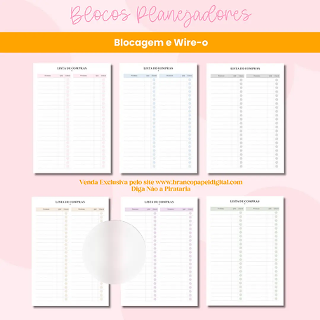 Arquivo Encadernação Planejadores Blocagem e Wire-o 6